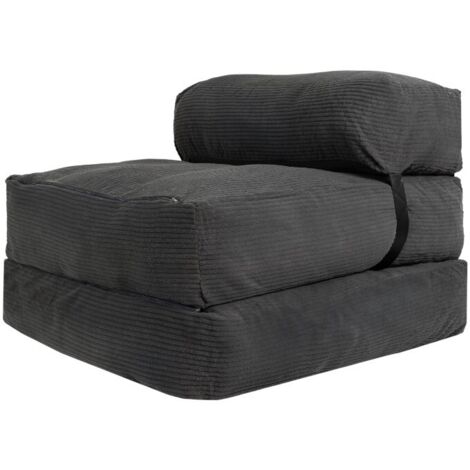 Chauffeuse 1 place - 70 x 190 cm Gris foncé Bananair