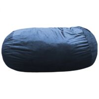 Pouf Long Géant Fourrure - 160 cm Bleu Bananair