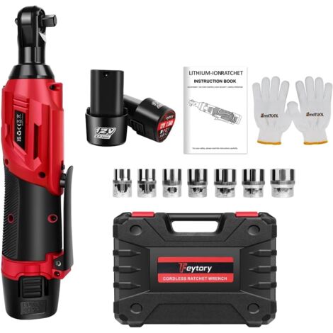 Clé à Cliquet électrique VTEK 16,8V 3/8 - 40 Pi-lb, 400 Tr/min - Sans Fil Avec Batterie Et Chargeur