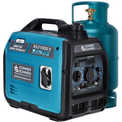 LPG/petrol inverter generator KS 2100iG S Könner & Söhnen, 2000 W / 1800 W, ECONOMY MODE, LED display