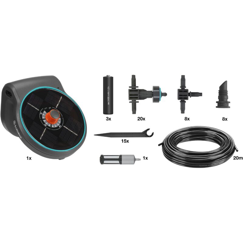 Tbest Kit Dispositivo di Irrigazione da Giardino G3 4 Interruttore