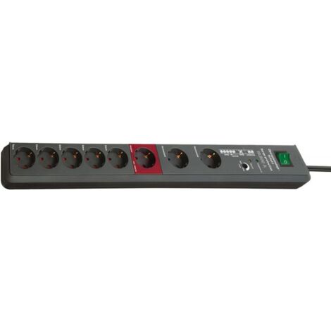 Brennenstuhl Secure-Tec Protezione da sovratensione 19.500 A 8 prese antracite 3m H05VV-F 3G1,5 Main-Follow (1/10)
