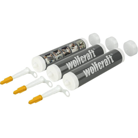 wolfcraft 3 Cartucce vuote,310ml - 4044000