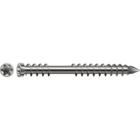SPAX Vite per terrazza acciaio inossidabile A2, 5 x 60 mm,100 Stk. - Scatola di cartone XL