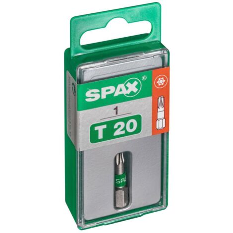 SPAX SPAX-BIT T-STAR plus T 20, 25 mm,1 Stk. - Scatola M3H