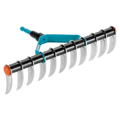 GARDENA Aeratore a 11 lame, larghezza 35 cm, denti forgiati e zincati CombiSystem (3391-20)