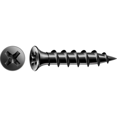 Spax GIX vite per pareti a secco fosfatazione nera , 5,5 x 38 mm , 300 Stk. - Scatola di cartone XL