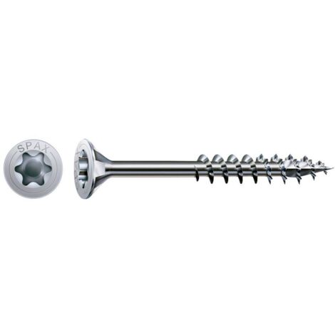 SPAX Vite universale WIROX, 5 x 60 mm, 100 Stk., Filetto parziale, Testa svasata, T-STAR plus, 4CUT, WIROX - 0191010500603