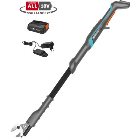 GARDENA Svettatoio troncarami a batteria 18V EasyCut, taglio max Ø 28mm, lunghezza 110 cm, batteria inclusa POWER FOR ALL (14772-20)
