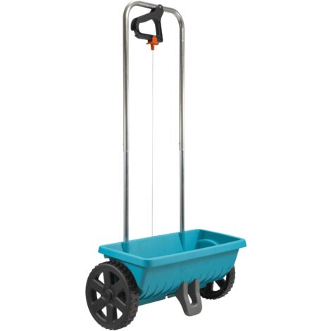 GARDENA Carrello spandiconcime manuale, capacità 12,5 L, fino a 400m2 di superficie (432-20)