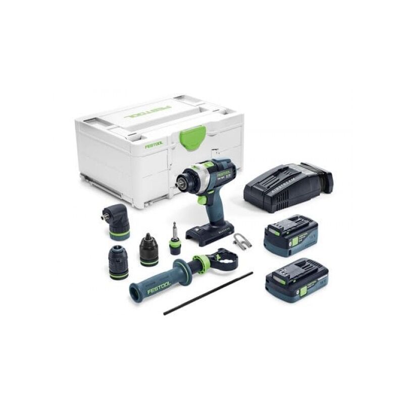 Festool TPC 18 4 5 2 4 0 I Set XL SC Trapano avvitatore a percussione a batteria 18v