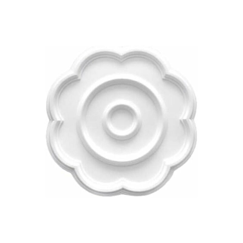 Medaglione Per Soffitto In PU - Bianco, 250x100x20 Mm, Per Coprire Fori E Decorare Lampadari O Ventilatori - Foto 12