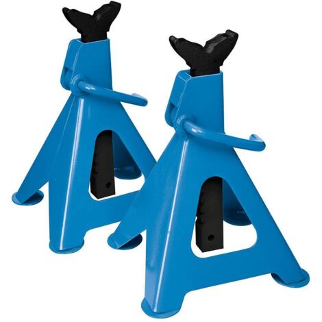 2 Cavalletti per Auto cricchetto regolazione da 3 e 6 Tonnellate Silverline-6 tonnellate