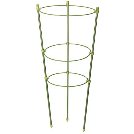 Supporto a 3 anelli in alluminio e plastica verde per pianta 450 mm Silverline