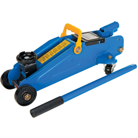 Cric idraulico con struttura solida in acciaio a carrello 2 tonnellate Silverline