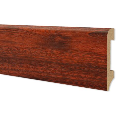 Battiscopa BC Spazzolato in POLIMERI EqualWood HI-TEC 75x14mm Nero, Bianco, Alluminio ecc. (prezzo al metro)-MOGANO