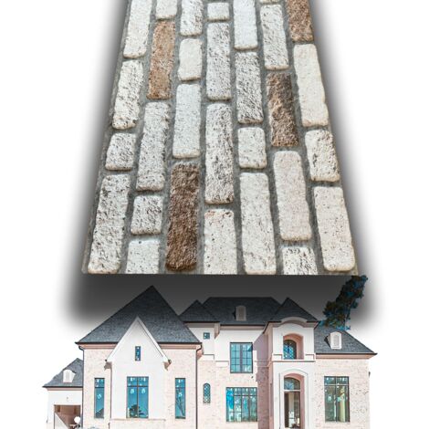 Cappotto Esterno Eternal Parquet - Isolante In Styrofoam 3D 2cm Con Finitura Malta Mattoni Vecchi - Foto 5