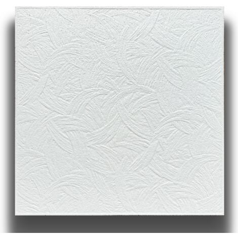 10 o 20mq (40 oppure 80 pezzi) di pannello decorativo a soffitto in polistirene compatto 50x50cm (spess. 1cm) PALERMO-Pacco da 10 metri quadrati (1/2)