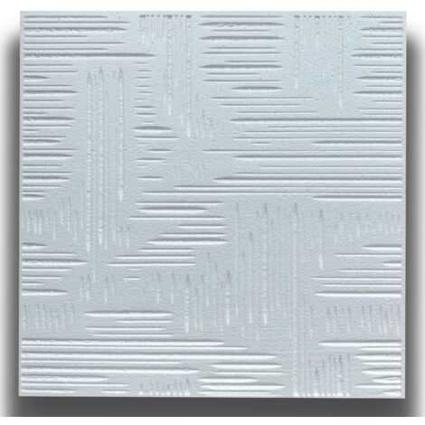 10 o 20mq (40 oppure 80 pezzi) di pannello decorativo a soffitto in polistirene compatto 50x50cm (spess. 1cm) VENA-Pacco da 20 metri quadrati
