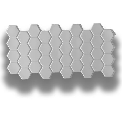 pacchi da 10 o 20 Pannelli 3D Rivestimento a parete in PVC effetto CERAMICHE ESAGONALI 96x48cm Realistici, isolanti-Pacco da 20 pannelli 96x48cm