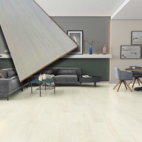 Pavimento in laminato 7mm Click Spazzolato WHITE OAK 197x1205 - 10 anni garanzia (prezzo al m²)