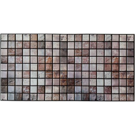 Pannelli 3D Rivestimento a parete in PVC effetto MOSAICO PIETRA 96x48cm Realistici, isolanti, idrorepellenti.