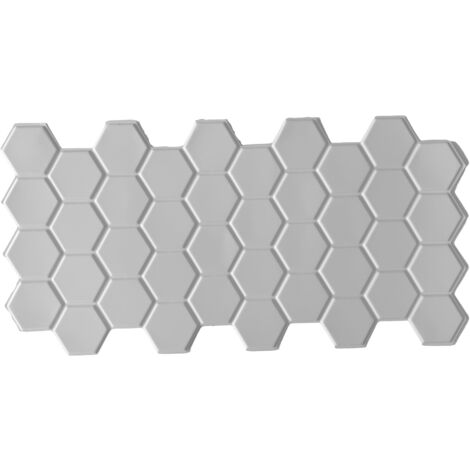Pannelli 3D Rivestimento a parete in PVC effetto CERAMICHE ESAGONALI 96x48cm Realistici, isolanti, idrorepellenti.