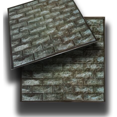 SUNWINGS Piastrelle Mosaico 3D In Pietra Naturale Autoadesive - 5 Fogli 30,5x27,9 Cm Per Paraschizzi Cucina E Bagno, Grigio Misto, Resistenti Al Calore