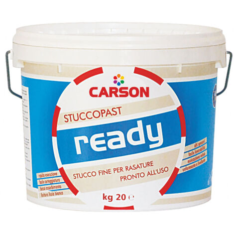 Stucco in pasta pronto per muri muro bianco Carteggiabile Rasature Carson Ready 5 Kg