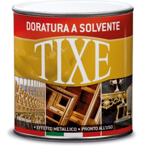 TIXE Vernice per Interni Solvente – Finitura Resistente e Lucida per Pareti e Superfici, Oro Riccopallido 500 ML