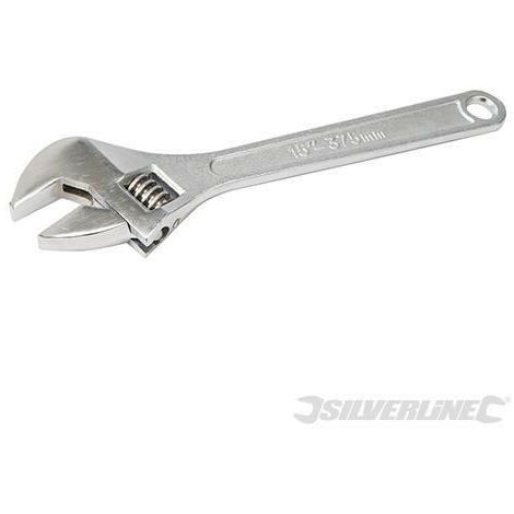 Chiavi regolabili a rullino in acciaio ingegneria meccanica Offerta Silverline-250 mm - apertura 27 mm