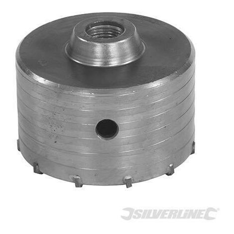 Fresa carotatrice a tazza per muri in TCT e acciaio robusto Silverline 595769-115 mm