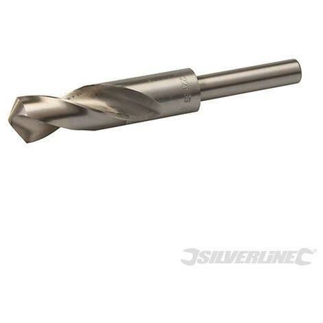 Punta elicoidale in acciaio con codolo ridotto trapano accessori metallo plastica Silverline-18 mm
