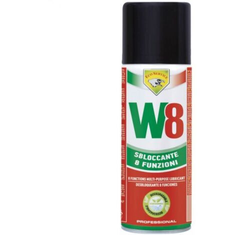 W8 Sbloccante biodegradabile otto funzioni spray 400 ml eco service alta qualità