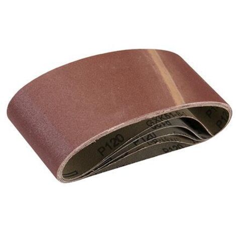 Silverline 5 nastri abrasivi 75 x 457 mm Grana 120