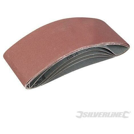Nastri abrasivi 100 x 610mm per levigatrici a nastro in ossido di alluminio silverline-Grana 120