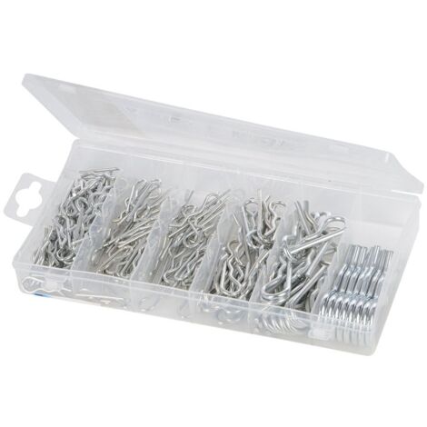 Fixman 771619 Confezione 150 Pezzi di Clip a R, Grigio