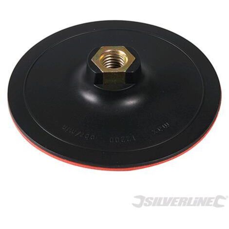 Platorello fissaggio a strappo per l'uso con spugne di lucidatura cuffie e dischi silverline-125 x 2 mm