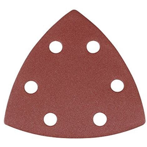 Silverline 10 fogli triangolari a fissaggio strappo 90 mm 240 Grana