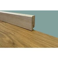 96 metri lineari PROMO BATTISCOPA ZOCCOLINO SQUADRATO BASSO in FIBRA DI LEGNO 40X15 SBIANCATO