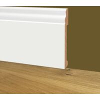 84ml bancale di Battiscopa DUCALE in POLIMERI EqualWood HI-TEC 140x14x2000mm - BIANCO