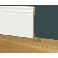 Battiscopa DUCALE in POLIMERI EqualWood HI-TEC 100x14mm - BIANCO (prezzo al metro)