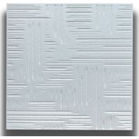 10 o 20mq (40 oppure 80 pezzi) di pannello decorativo a soffitto in polistirene compatto 50x50cm (spess. 1cm) VENA-Pacco da 10 metri quadrati