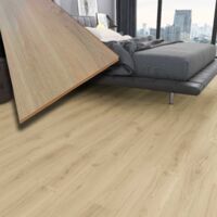 Pavimento in laminato 7mm Click Spazzolato CREAM OAK 197x1205 - 10 anni garanzia (prezzo al m²)