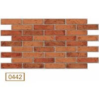 Pannelli 3D Rivestimento a parete in PVC effetto pietra,mattoni,ceramiche, legno Realistici e isolanti.-0442 (mis.971x498mm)
