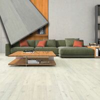 Pavimento in laminato 7mm Click Spazzolato ICE OAK 197x1205 - 10 anni garanzia (prezzo al m²)