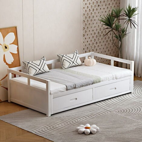 Lit futon double pour adulte NIZZA queen size 160x200 cm 2 places