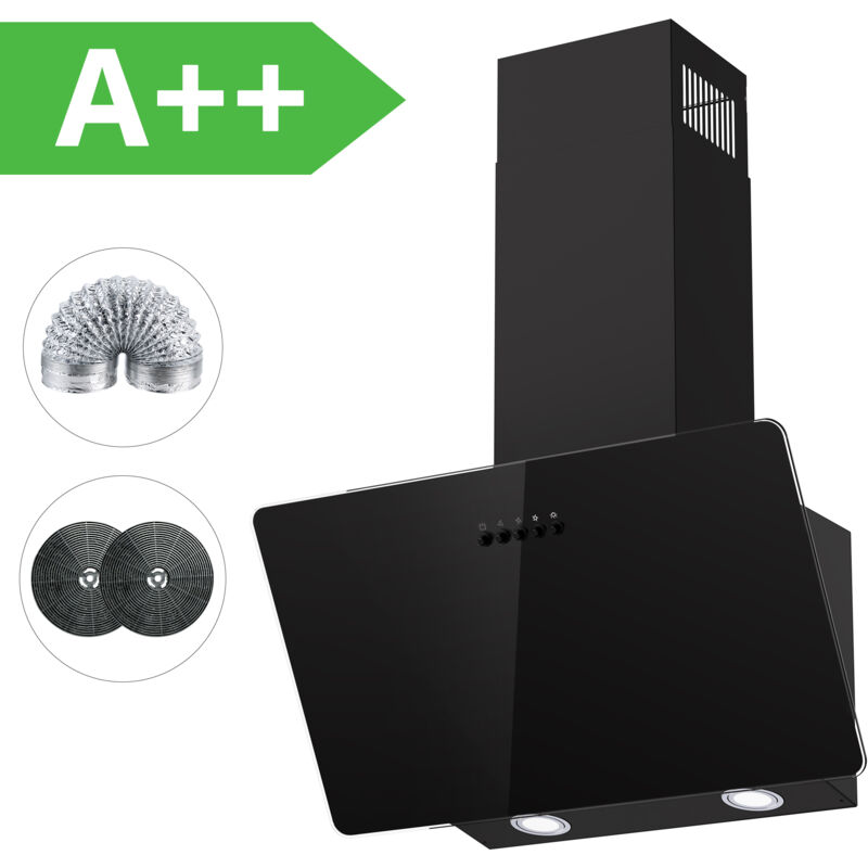 Hotte Aspirante îlot FIREGAS 500 M³/h - Acier Inox Blanc, 9 Vitesses, Télécommande, Classe A - Pour Cuisines Ouvertes