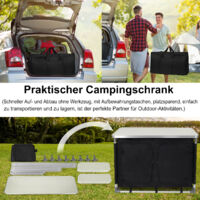 Armadio Da Cucina Da Campeggio SUBTLETY Pieghevole - Leggero, Con Pannelli MDF E Borsa Trasporto, Perfetto Per Picnic E Barbecue