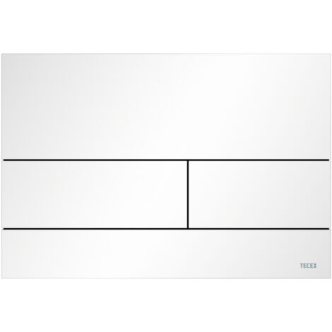 TECEsquare II Metall WC-Betätigungsplatte für Zweimengentechnik Weiß matt 9240834
